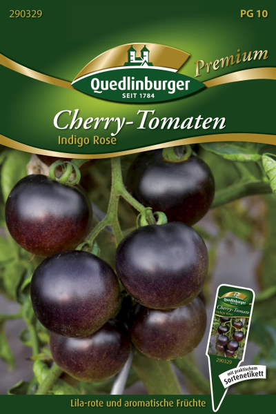 Quedlinburger Cherry-Tomate Indigo Rose - Gemüsesamen