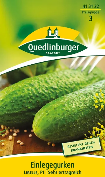 Quedlinburger Einlegegurken Libelle F1-Hybride - Gemüsesamen Quedlinburger Einlegegurken Libelle F1-Hybride - Gemüsesamen