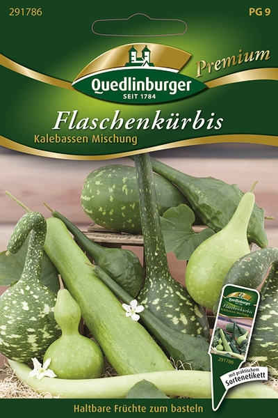 Quedlinburger Flaschenkürbis Kalebassen Mischung - Blumensamen