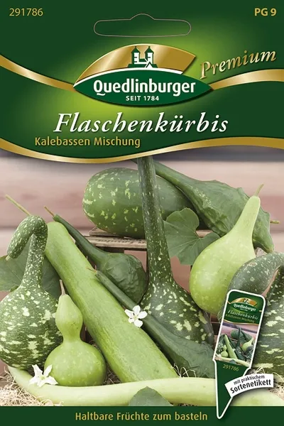 Quedlinburger Flaschenkürbis Kalebassen Mischung - Blumensamen