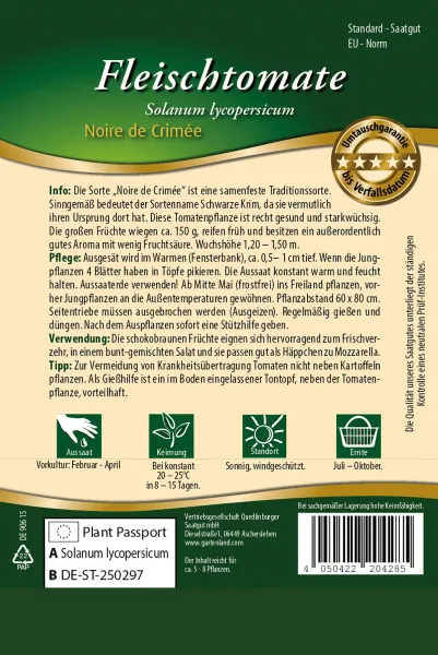 Quedlinburger Fleischtomate Noire de Crimée - Gemüsesamen