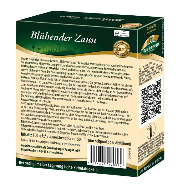 Quedlinburger FS Blühender Zaun - Premium Blumensamen