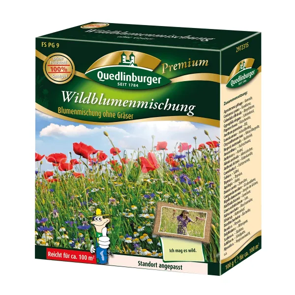 Quedlinburger FS Wildblumenmischung ohne Gräser - Blumensamen Quedlinburger FS Wildblumenmischung ohne Gräser - Blumensamen