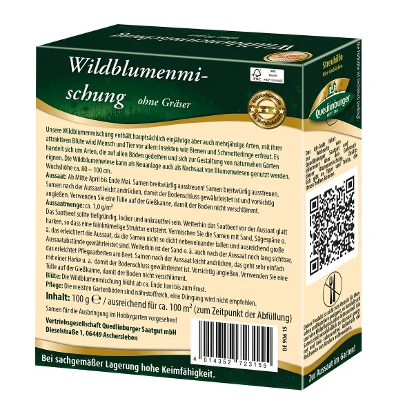 Quedlinburger FS Wildblumenmischung ohne Gräser - Blumensamen