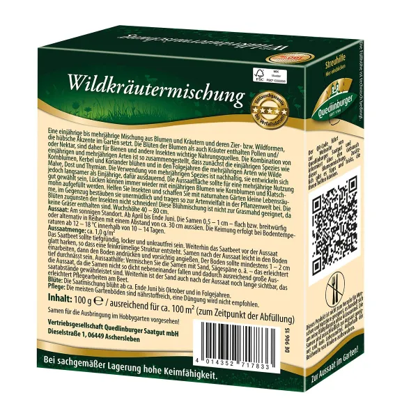 Quedlinburger FS Wildkräutermischung ohne Gräser - Blumensamen