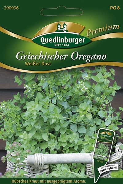 Quedlinburger Griechischer Oregano Weißer Dost - Premium Kräutersamen