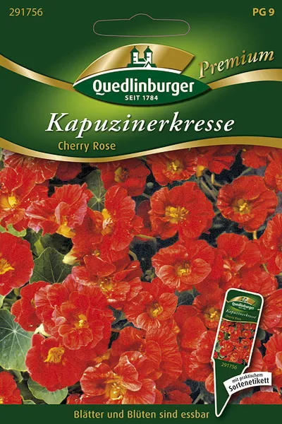 Quedlinburger Kapuzinerkresse Cherry Rose - Premium Blumensamen Quedlinburger Kapuzinerkresse Cherry Rose - Premium Blumensamen