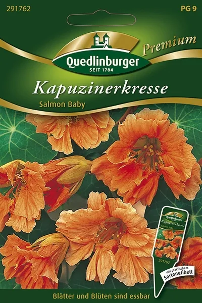 Quedlinburger Kapuzinerkresse Salmon Baby - Blumensamen Quedlinburger Kapuzinerkresse Salmon Baby - Blumensamen