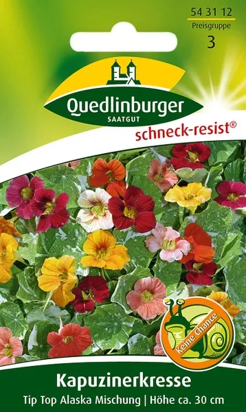 Quedlinburger Kapuzinerkresse Tip Top Alaska Mischung - Blumensamen