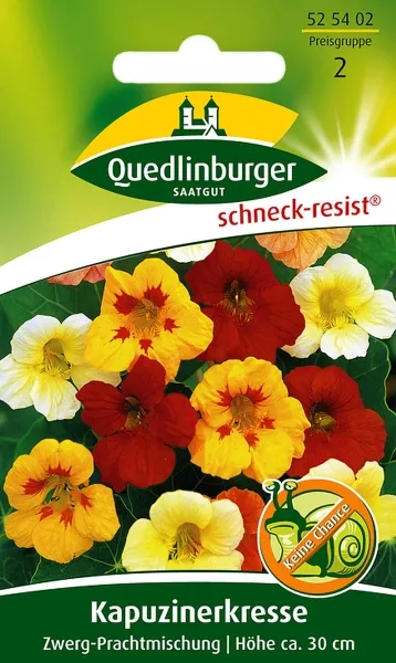 Quedlinburger Kapuzinerkresse Zwerg-Prachtmischung - Blumensamen