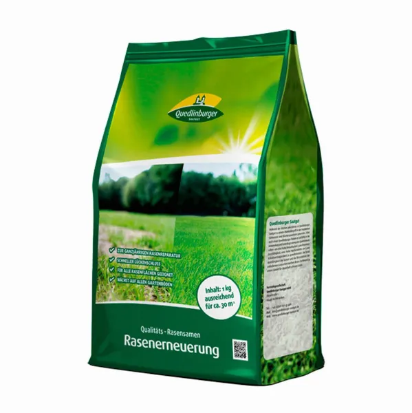 Quedlinburger KLBB Rasenerneuerung 1 kg - Rasensamen Quedlinburger KLBB Rasenerneuerung 1 kg - Rasensamen