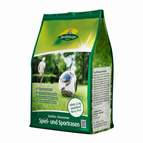 Quedlinburger KLBB Spiel + Sportrasen 2,5 kg - Rasensamen Quedlinburger KLBB Spiel + Sportrasen 2,5 kg - Rasensamen