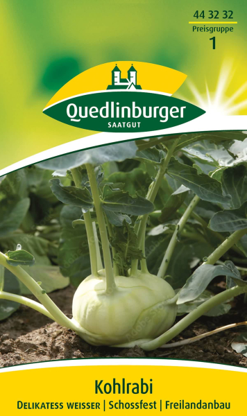Quedlinburger Kohlrabi Delikateß weißer - Gemüsesamen