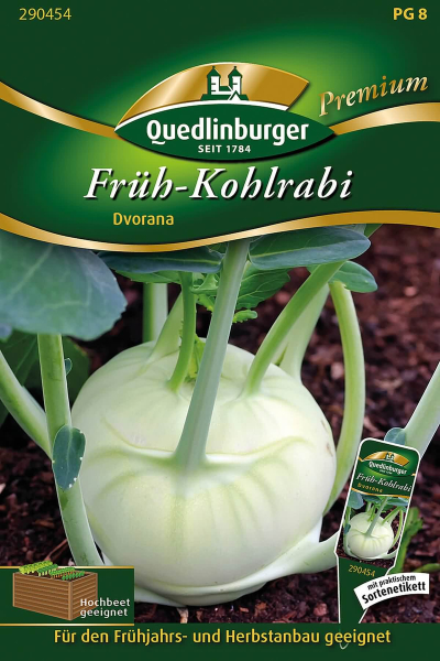 Quedlinburger Kohlrabi Früh Dvorana - Premium Gemüsesamen