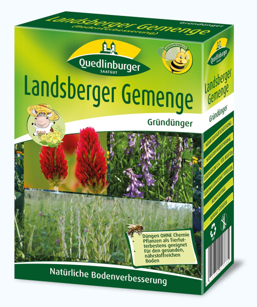 Quedlinburger Gründünger Landsberger Gemenge Bodenverbesserer für ca. 60 m² 300 g - Faltschachtel