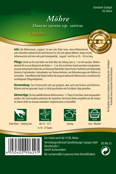 Quedlinburger Möhre Laguna - Gemüsesamen