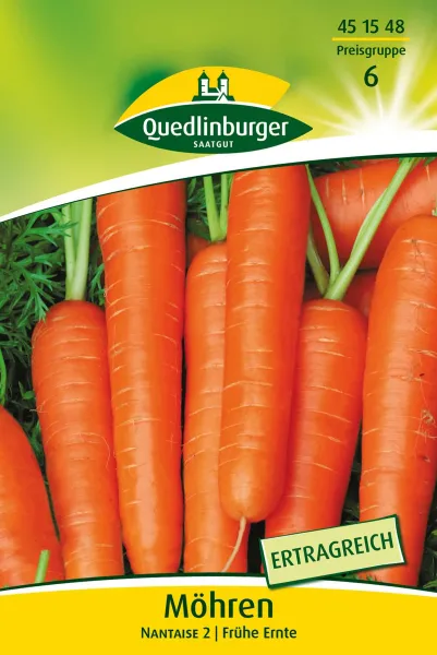 Quedlinburger Möhren Nantaise 2 GP 25g - Gemüsesamen