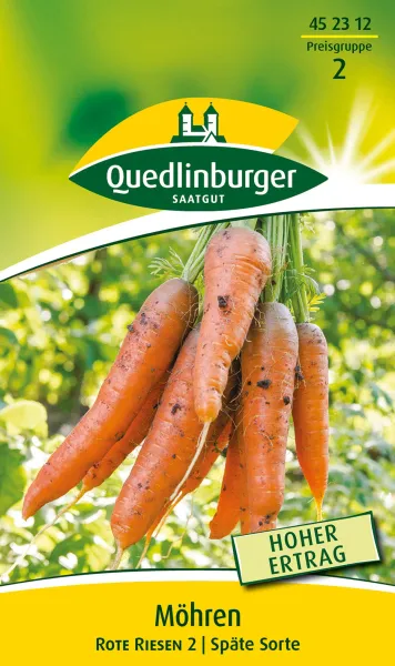 Quedlinburger Möhren Rote Riesen 2 - Gemüsesamen