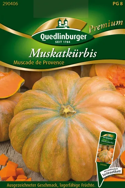 Quedlinburger Muskatkürbis Muscade de Provence - Gemüsesamen
