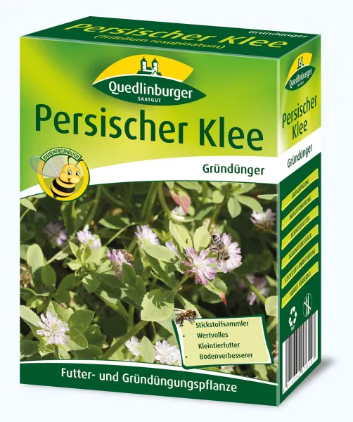 Quedlinburger Gründünger Persischer Klee Trifolium für ca. 100 m² 500 g - Faltschachtel