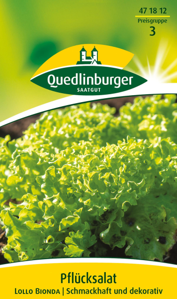Quedlinburger Pflücksalat Lollo bionda - Gemüsesamen