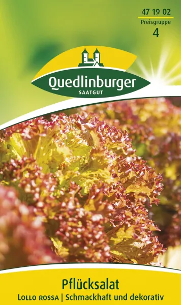 Quedlinburger Pflücksalat Lollo rossa - Gemüsesamen