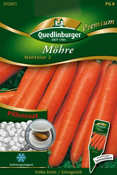 Quedlinburger Pille Möhre Nantaise 2 - Gemüsesamen