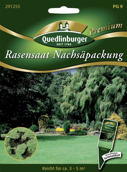 Quedlinburger Rasensaat Nachsäpackung - Rasensamen