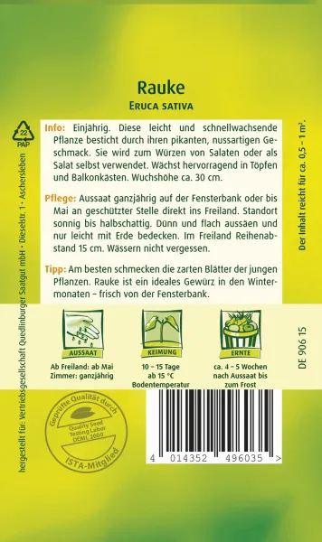 Quedlinburger Rauke Einjährig - Kräutersamen