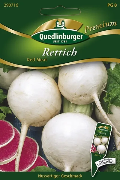 Quedlinburger Rettich Red Meat - Premium Gemüsesamen Quedlinburger Rettich Red Meat - Premium Gemüsesamen