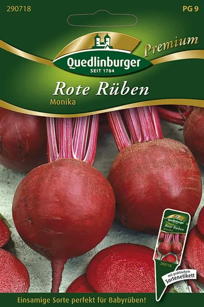 Quedlinburger Rote Rüben Monika - Premium Gemüsesamen Quedlinburger Rote Rüben Monika - Premium Gemüsesamen