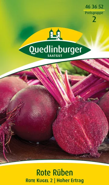 Quedlinburger Rote Rüben Rote Kugel 2 - Gemüsesamen Quedlinburger Rote Rüben Rote Kugel 2 - Gemüsesamen