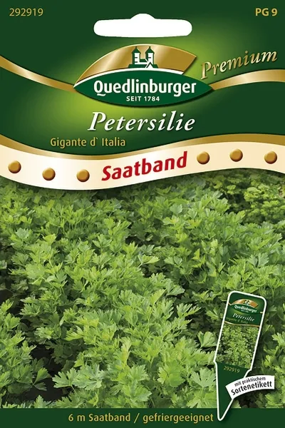 Quedlinburger Petersilie Gigante d Italia Saatband 6 Meter - Kräutersamen