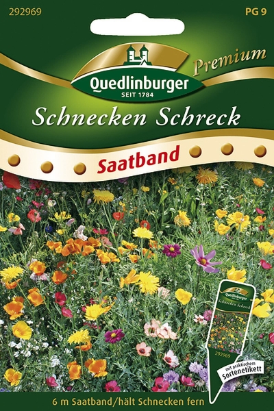 Quedlinburger Blumenmischung Schnecken Schreck Saatband 6 Meter - Blumensamen