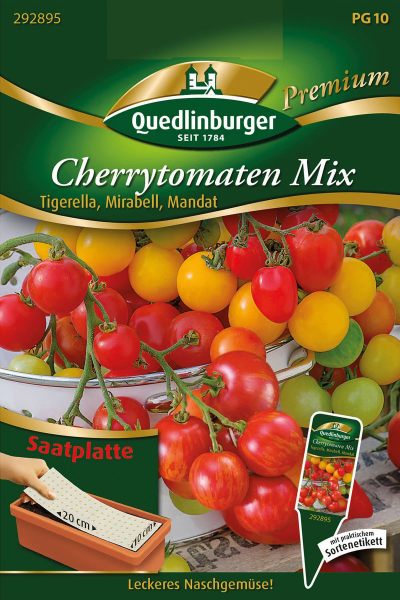 Quedlinburger Cherrytomaten Mix Saatplatte - Gemüsesamen