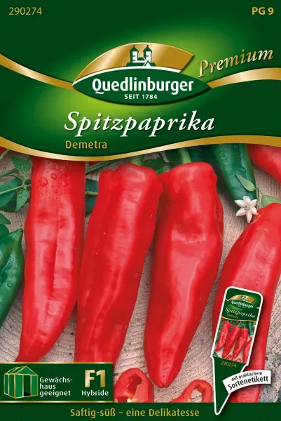 Quedlinburger Spitzpaprika Demetra - Gemüsesamen