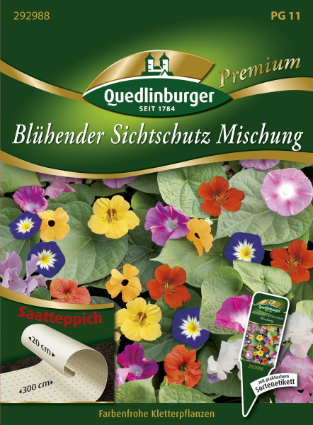 Quedlinburger Blühender Sichtschutz Mischung Saatteppich - Blumensamen