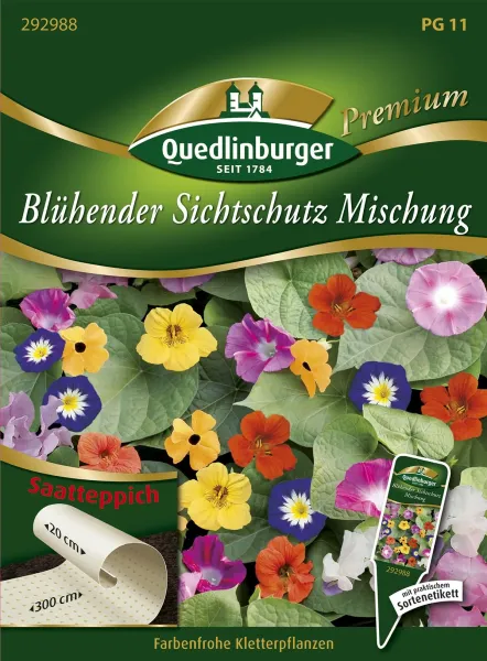Quedlinburger Blühender Sichtschutz Mischung Saatteppich - Blumensamen