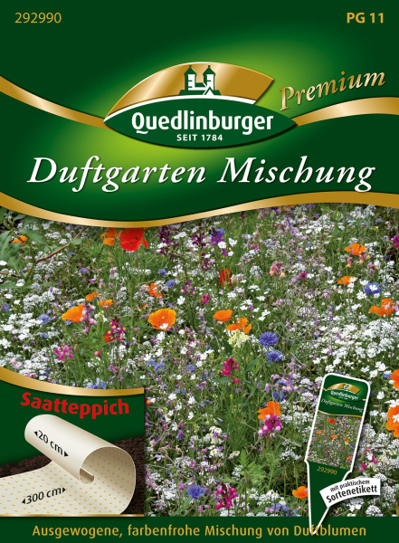 Quedlinburger Duftgarten Mischung Saatteppich - Blumensamen