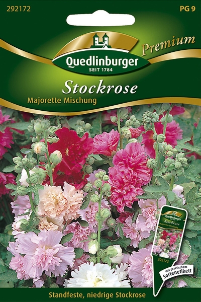 Quedlinburger Stockrose Majorette Mischung - Blumensamen