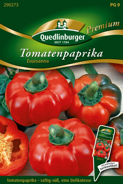 Quedlinburger Tomatenpaprika Zsuzsanna - Gemüsesamen