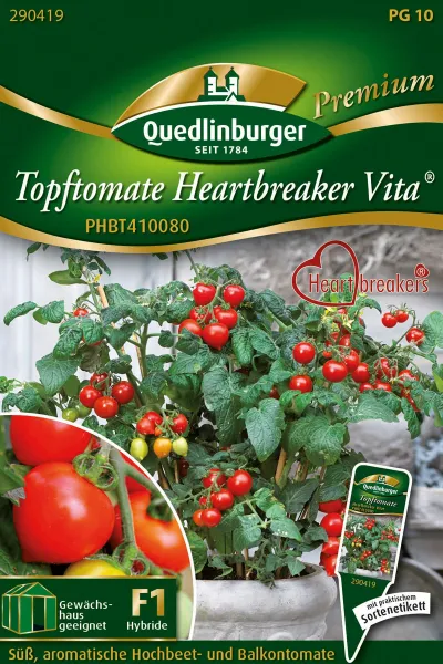 Quedlinburger Topftomate Heartbreaker Vita - Gemüsesamen