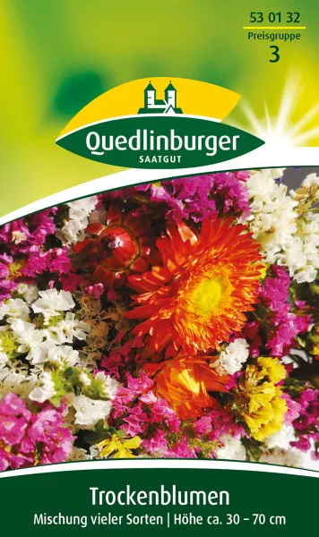 Quedlinburger Trockenblumen Mischung vieler Sorten - Blumensamen