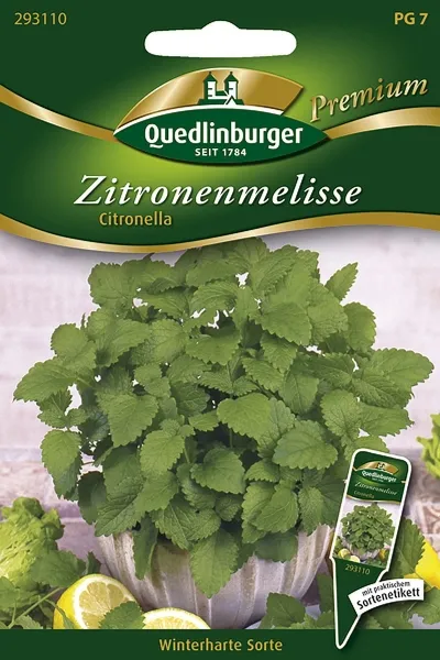 Quedlinburger Zitronenmelisse Citronella - Kräutersamen Quedlinburger Zitronenmelisse Citronella - Kräutersamen