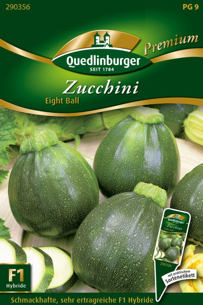 Quedlinburger Zucchini Eight Ball - Gemüsesamen