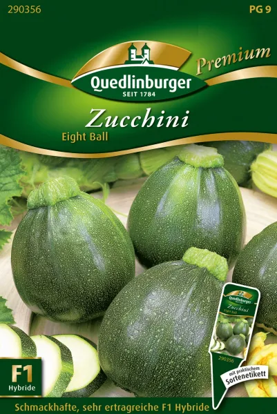 Quedlinburger Zucchini Eight Ball - Gemüsesamen