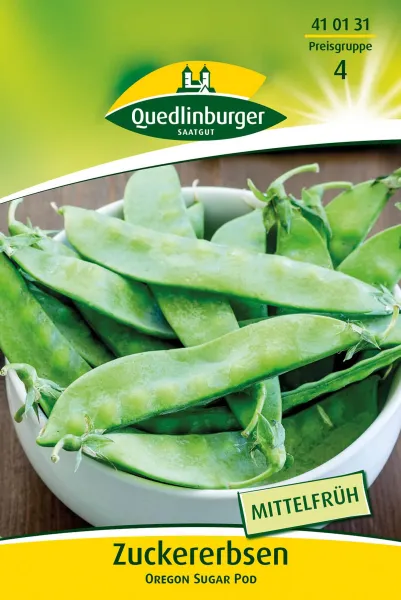 Quedlinburger Zuckererbsen Oregon Sugar Pod - Gemüsesamen