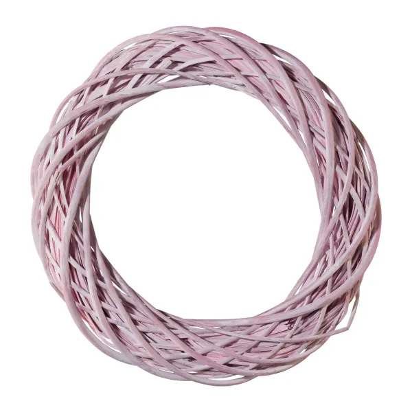 Rattan Kranz Rosa washed Ø 40 cm Rattan Kranz Rosa washed Ø 40 cm