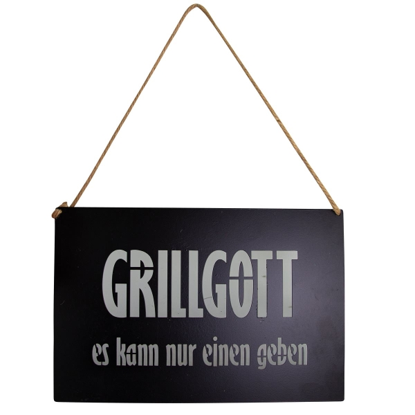 Riffelmacher BBQ Metallschild zum Hängen 