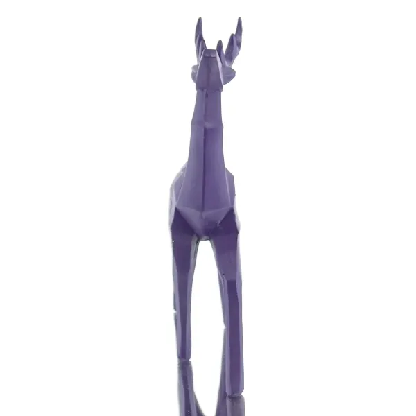 Riffelmacher Weihnachtsdeko Designer-Hirsch Lila futuristisch 18 x 25,5 cm - Polyresin
